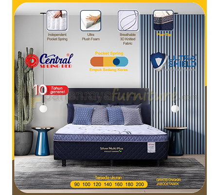Panen Raya Furniture Central Silver Multi Plus Pocket Spring Set Bonita